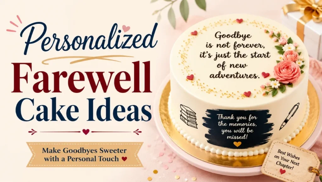 Creative and Personalized Farewell Cake Ideas