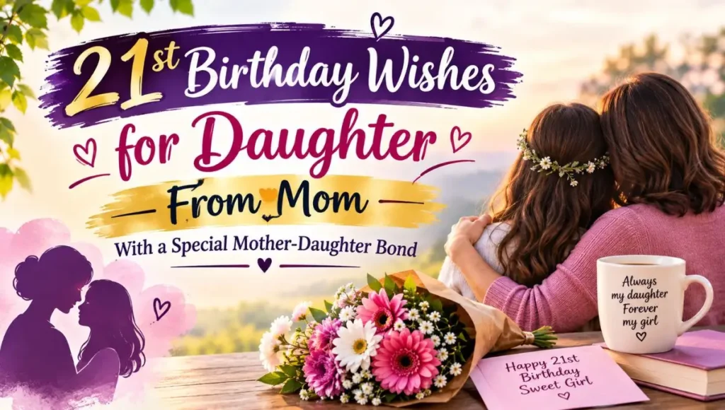 21st Birthday Wishes for Daughter From Mom With a Special Mother-Daughter Bond