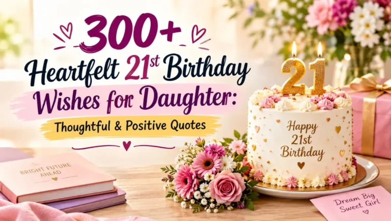 300+ Heartfelt 21st Birthday Wishes for Daughter: Thoughtful & Positive Quotes