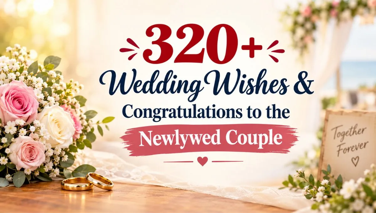 320+ Wedding Wishes & Congratulations to the Newlywed Couple
