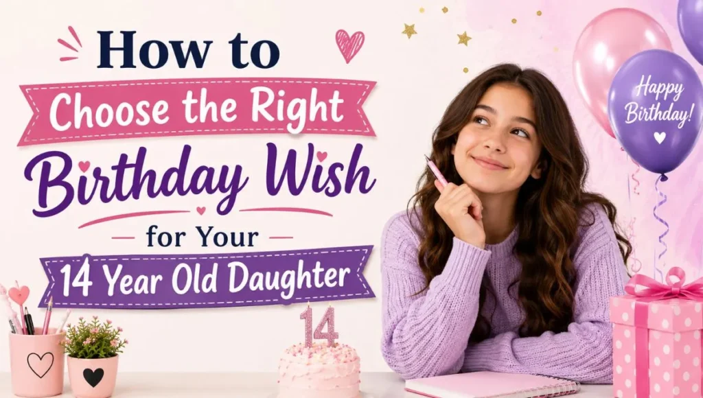 How to Choose the Right Birthday Wish for Your 14 Year Old Daughter