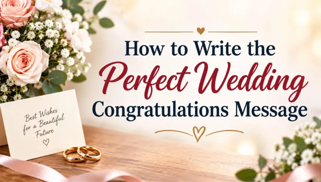 How to Write the Perfect Wedding Congratulations Message