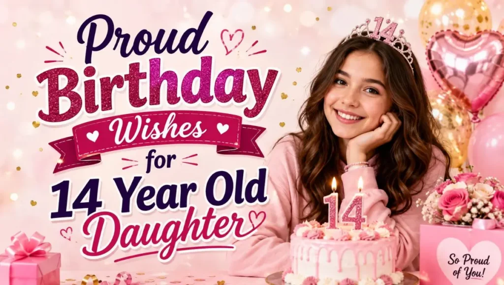 Proud Birthday Wishes for 14 Year Old Daughter