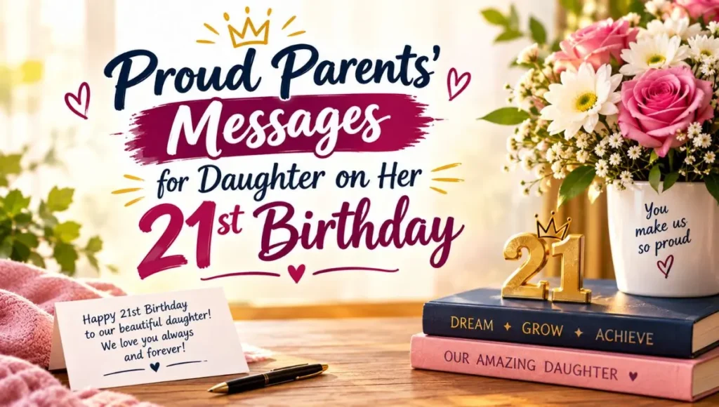 Proud Parents' Messages for Daughter on Her 21st Birthday